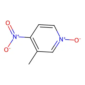 Pyridine, 3-methyl-4-nitro-, 1-oxide structure