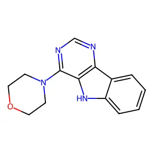 4-(4-Morpholinyl)-5H-pyrimido(5,4-b)indole structure