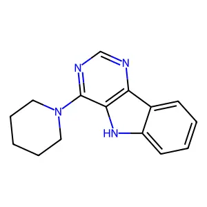 4-Piperidin-1-yl-5H-pyrimido[5,4-b]indole structure