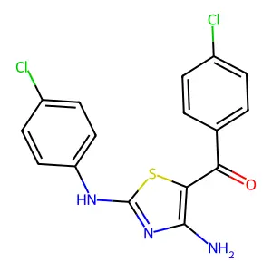[4-Amino-2-(4-chloroanilino)-1,3-thiazol-5-yl](4-chlorophenyl)methanone structure