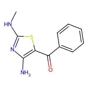 [4-Amino-2-(methylamino)-1,3-thiazol-5-yl](phenyl)methanone structure