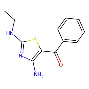 [4-Amino-2-(ethylamino)-5-thiazolyl]phenylmethanone structure