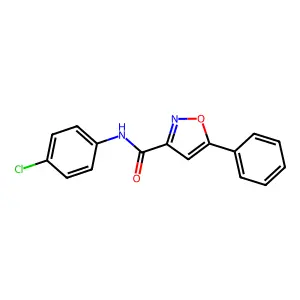 N-(4-chlorophenyl)-5-phenyl-1,2-oxazole-3-carboxamide structure