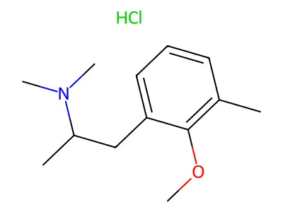 1-(2-Methoxy-3-methylphenyl)-N,N-dimethylpropan-2-amine--hydrogen chloride (1/1) structure