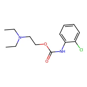 2-(二乙氨基)乙基N-(2-氯苯基)氨基甲酸酯 structure