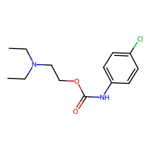 2-(二乙氨基)乙基N-(4-氯苯基)氨基甲酸酯 structure