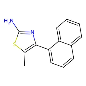 2-Thiazolamine, 5-methyl-4-(1-naphthalenyl)- structure
