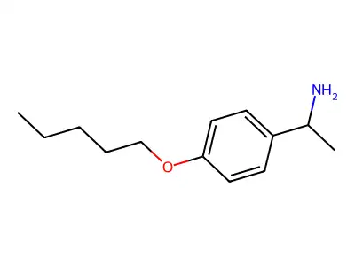 α-甲基-对戊氧基苄胺 structure