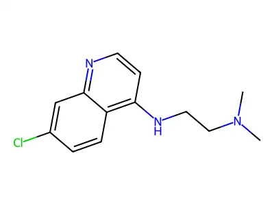 1,2-Ethanediamine, N'-(7-chloro-4-quinolinyl)-N,N-dimethyl- structure