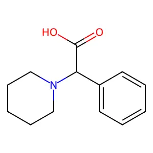 2-Phenyl-2-(piperidin-1-yl)acetic acid structure