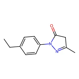 Pyrazol-(4H)-one, 1-(4-ethylphenyl)-3-methyl- structure