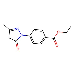 ethyl 4-(3-methyl-5-oxo-4,5-dihydro-1H-pyrazol-1-yl)benzoate structure