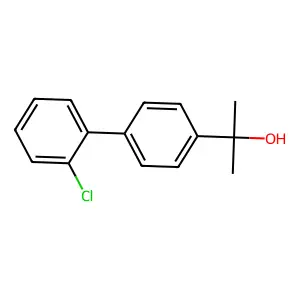 2'-Chloro-alpha,alpha-dimethyl(1,1'-biphenyl)-4-methanol structure