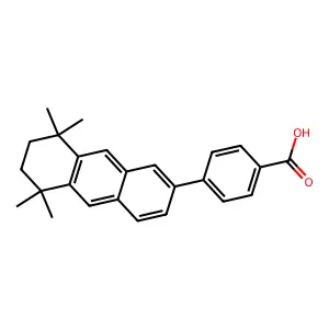 4-(5,6,7,8-Tetrahydro-5,5,8,8-tetramethyl-2-anthracenyl)benzoic acid structure