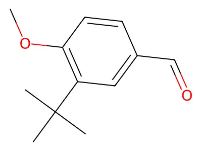 3-Tert-butyl-4-methoxybenzaldehyde structure