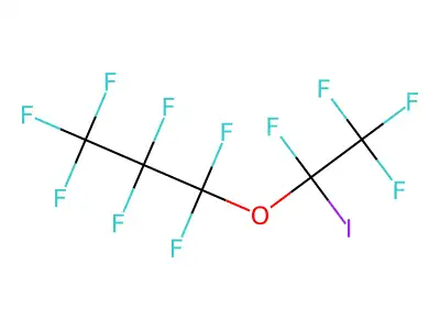 1,1,1,2,2,3,3-Heptafluoro-3-(1,2,2,2-tetrafluoro-1-iodoethoxy)propane structure