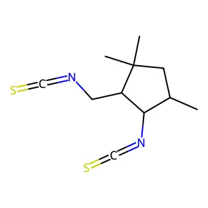 3-Isothiocyanato-2-(isothiocyanatomethyl)-1,1,4-trimethylcyclopentane structure