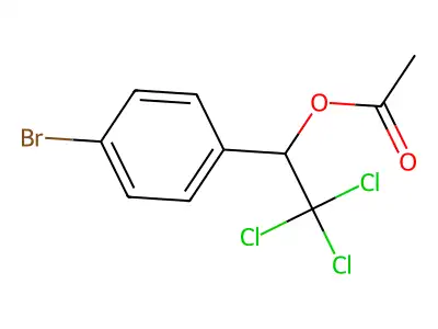 1-(4-Bromophenyl)-2,2,2-trichloroethyl acetate structure