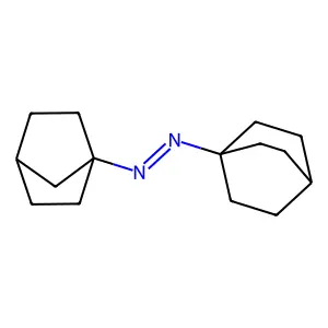 cis-N-(1-Bicyclo(2.2.1)heptyl)-N'-(1-bicyclo(2.2.2)octyl)diazene structure