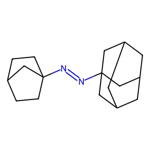 cis-N-(1-Bicyclo(2.2.1)heptyl-N'-(1-adamantyl)diazene structure