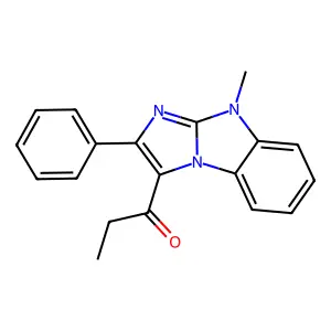1-(4-Methyl-2-phenylimidazo[1,2-a]benzimidazol-1-yl)propan-1-one structure
