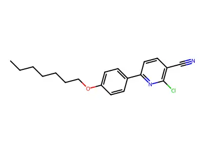 2-Chloro-6-[4-(heptyloxy)phenyl]nicotinonitrile structure