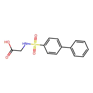 (联苯-4-磺酰氨基)乙酸 structure
