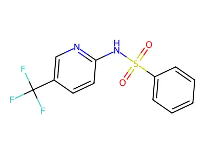 N-[5-(trifluoromethyl)pyridin-2-yl]benzenesulfonamide structure