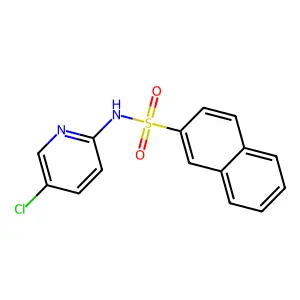 N-(5-chloropyridin-2-yl)naphthalene-2-sulfonamide structure
