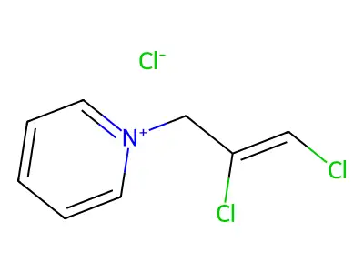 1-(2,3-Dichloroprop-2-enyl)pyridin-1-ium chloride structure