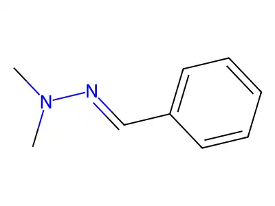 Benzaldehyde, dimethylhydrazone structure