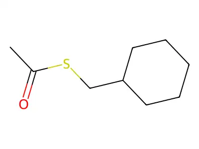 Cyclohexylmethanethiol acetate structure