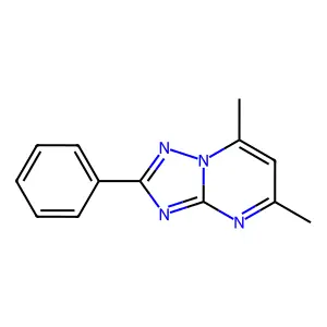 5,7-Dimethyl-2-phenyl-S-triazolo(1,5-a)pyrimidine structure