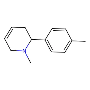 1-Methyl-2-(4-methylphenyl)-1,2,3,6-tetrahydropyridine structure