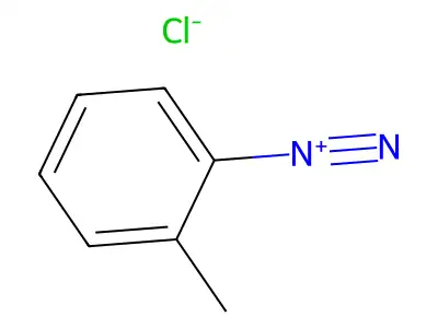 Benzenediazonium, 2-methyl-, chloride (1:1) structure