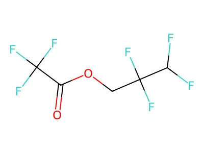 2,2,3,3-Tetrafluoropropyl trifluoroacetate structure