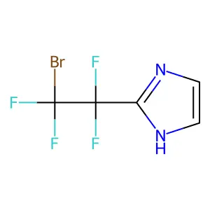 Imidazole, 2-[2-bromo-1,1,2,2-tetrafluoroethyl]- structure