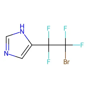 Imidazole, 4-[(2-bromo-1,1,2,2-tetrafluoro)ethyl]- structure