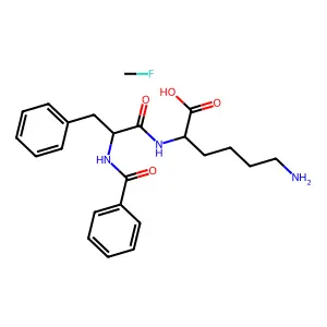 Benzoylphenylalanyllysine fluoromethane structure