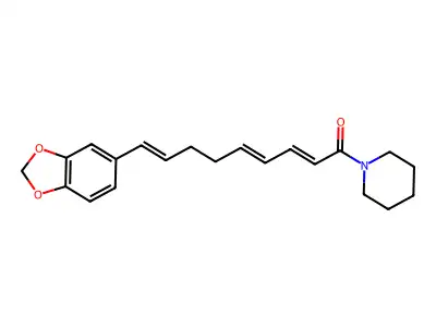9-(1,3-Benzodioxol-5-yl)-1-piperidin-1-ylnona-2,4,8-trien-1-one structure