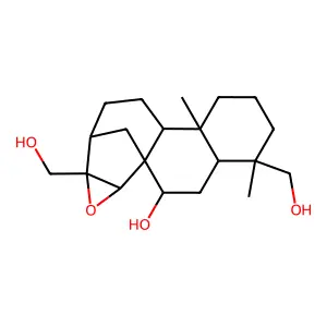15,16-Epoxykaurane-7,17,18-triol structure