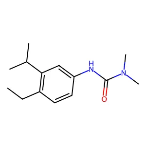 Urea, N'-(4-ethyl-3-(1-methylethyl)phenyl)-N,N-dimethyl- structure