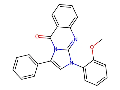 Imidazo(2,1-b)quinazolin-5(1H)-one, 1-(2-methoxyphenyl)-3-phenyl- structure