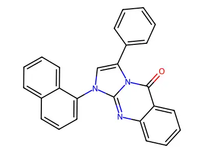 Imidazo(2,1-b)quinazolin-5(1H)-one, 1-(1-naphthyl)-3-phenyl- structure