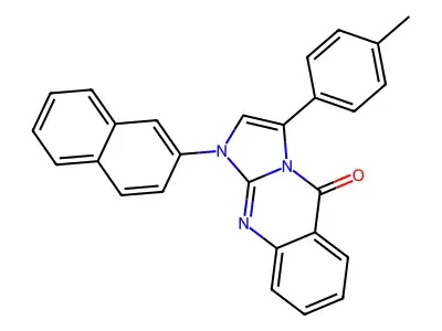 Imidazo(2,1-b)quinazolin-5(1H)-one, 3-(4-methylphenyl)-1-(2-naphthalenyl)- structure