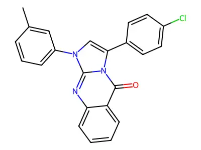 Imidazo(2,1-b)quinazolin-5(1H)-one, 3-(p-chlorophenyl)-1-m-tolyl- structure
