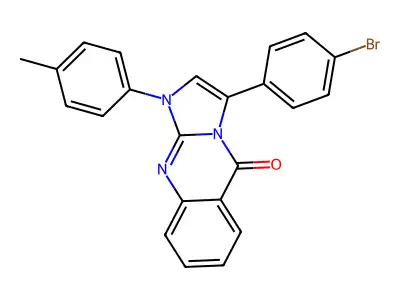 Imidazo(2,1-b)quinazolin-5(1H)-one, 3-(p-bromophenyl)-1-p-tolyl- structure