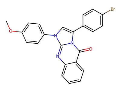 Imidazo(2,1-b)quinazolin-5(1H)-one, 3-(4-bromophenyl)-1-(4-methoxyphenyl)- structure