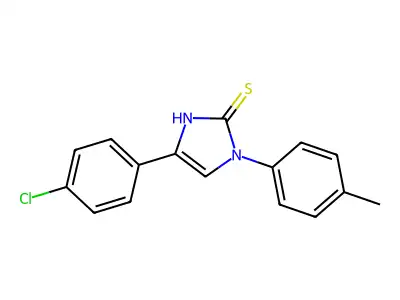 4-(4-chlorophenyl)-1-(4-methylphenyl)-1H-imidazole-2-thiol structure