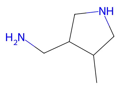 (4-Methylpyrrolidin-3-yl)methanamine structure